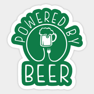 Powered by Beer Sticker